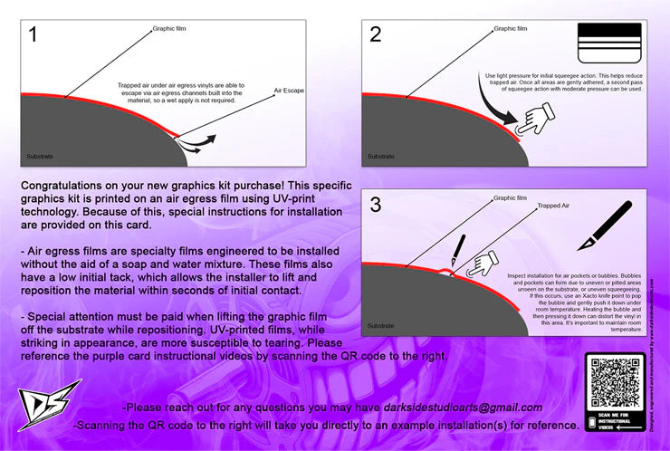 Air Egress Graphics Install Instructions - Blue Version