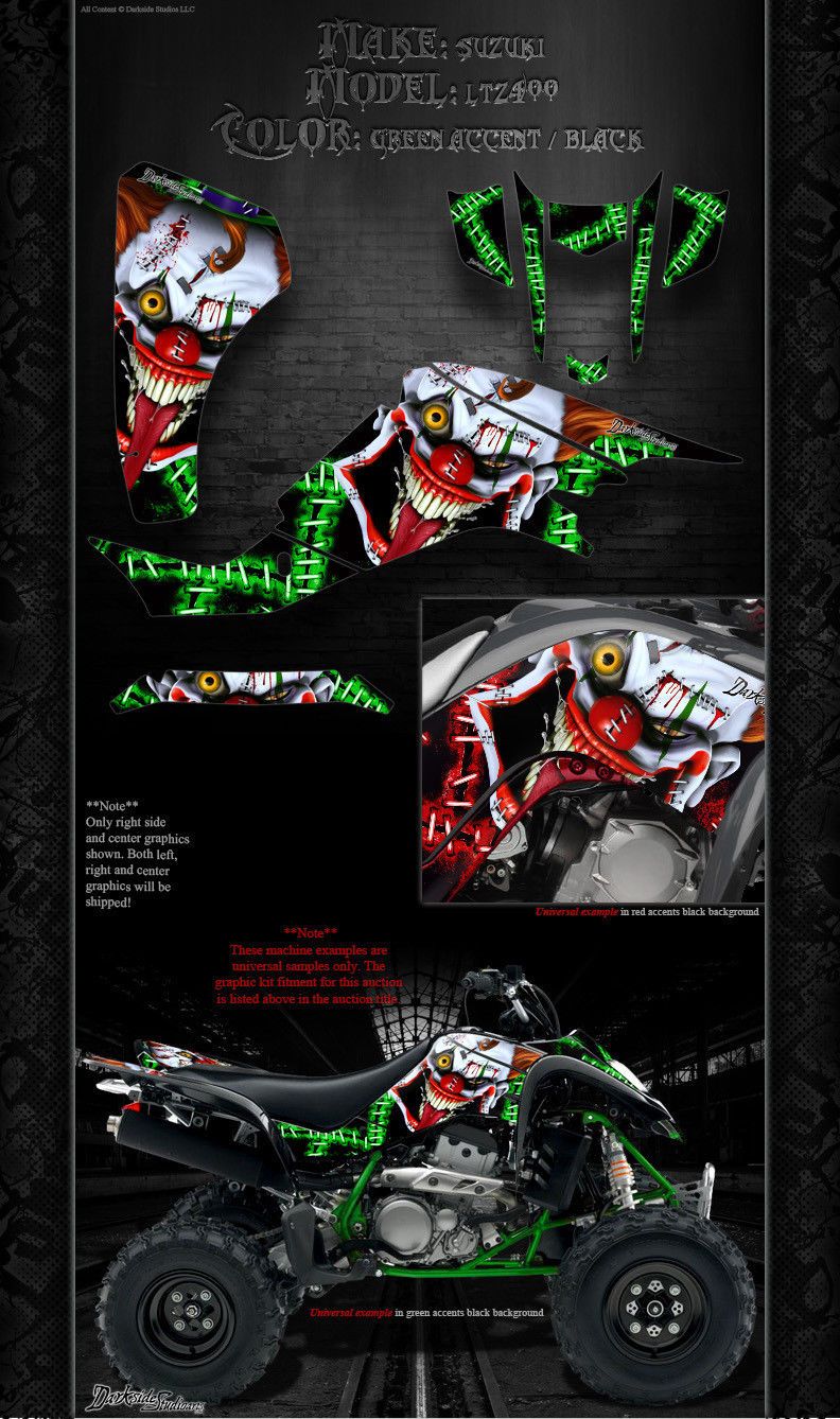 SUZUKI LTZ 400 2003-2008 GRAPHICS KIT light version ATV, Side-by-Side