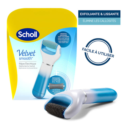 Râpe Electrique Pieds Scholl Velvet Smooth Exfoliante et Contour