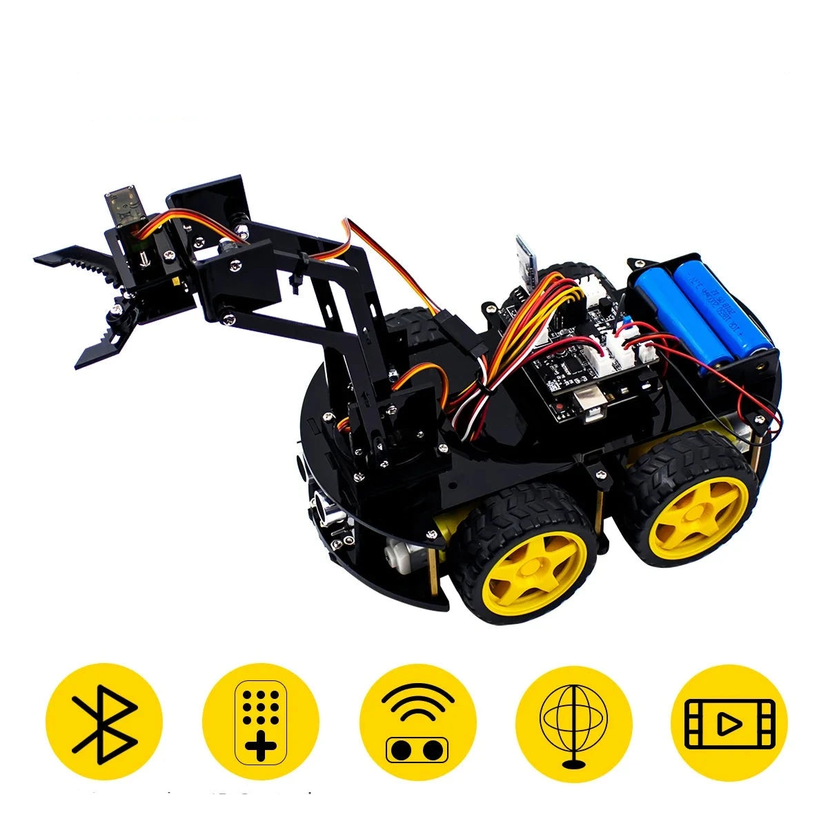 Arduino 4WD Robot Arm Car Kit
