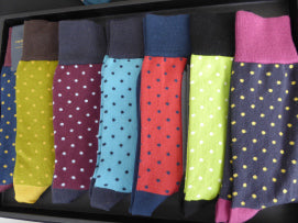 Peper Harow Pin Polka Luxury Socks