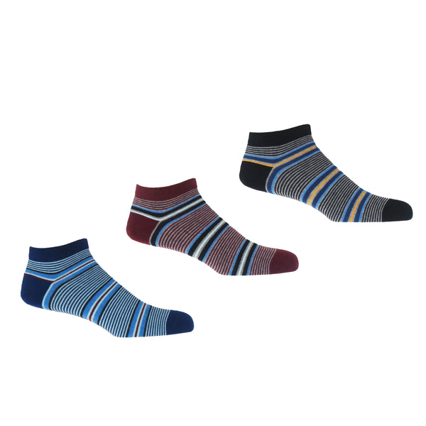 Multistripe Men's Trainer Socks - Black – Peper Harow