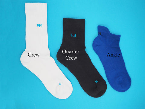 Comparison of types of men's socks