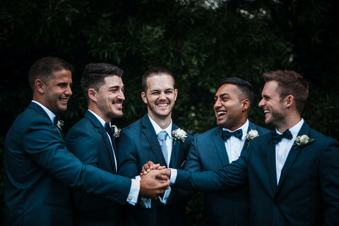 Grrom & Groomsmen at a wedding