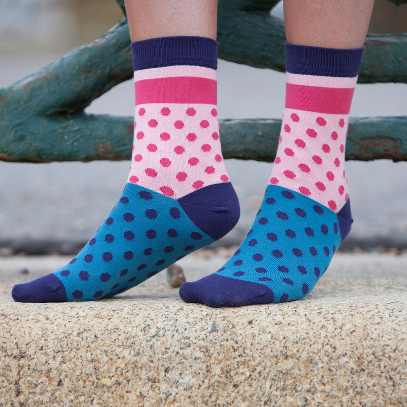 Katherine Women's Socks - Bubblegum – Peper Harow