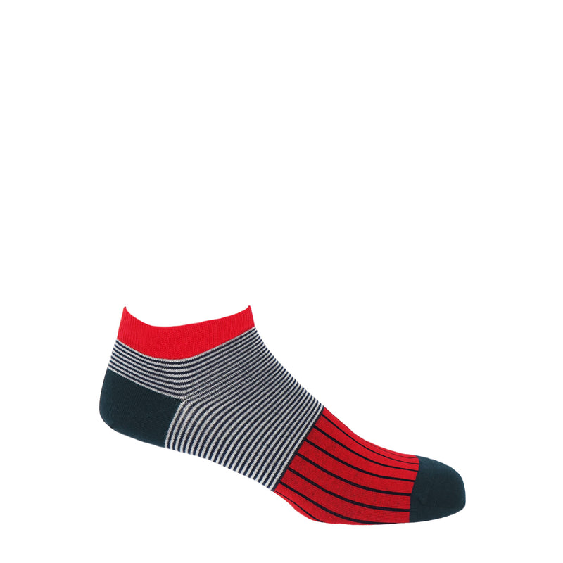 red trainer socks