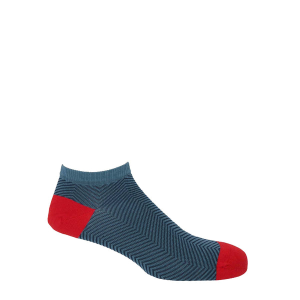 Lux Taylor Men's Trainer Socks - Red – Peper Harow