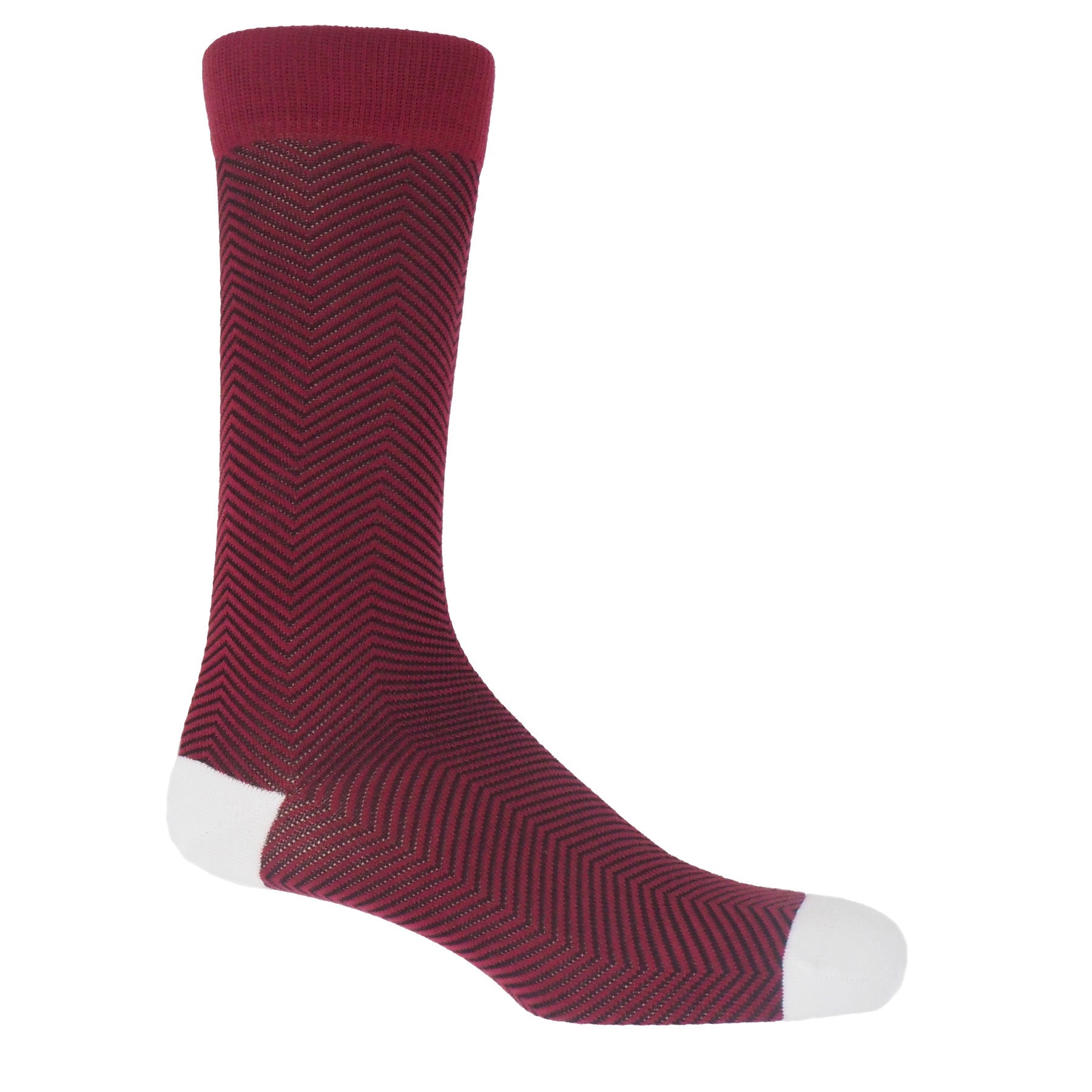 Lux Taylor Men's Socks - Burgundy – Peper Harow