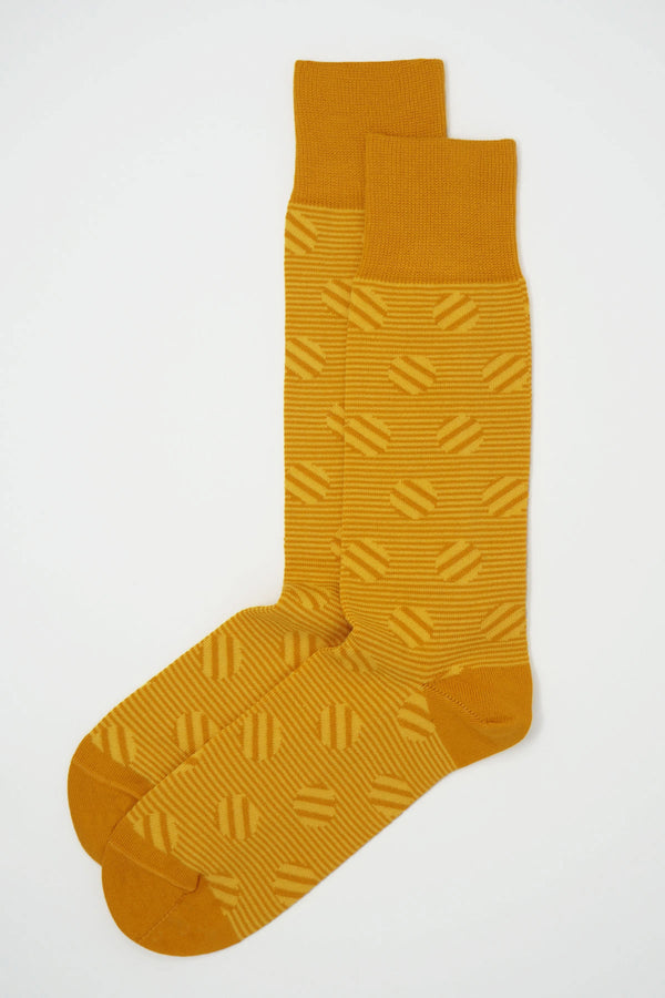  SOCK-101-21 - Mustard - Designer Solid Mens Sock