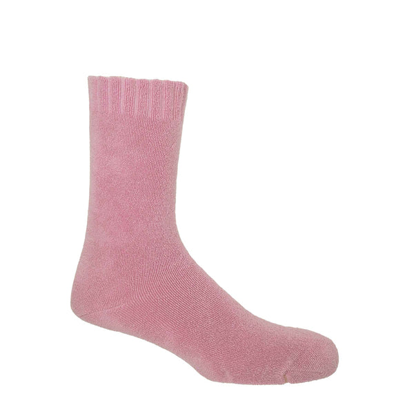 Pale Pink Fine Ribbed Socks