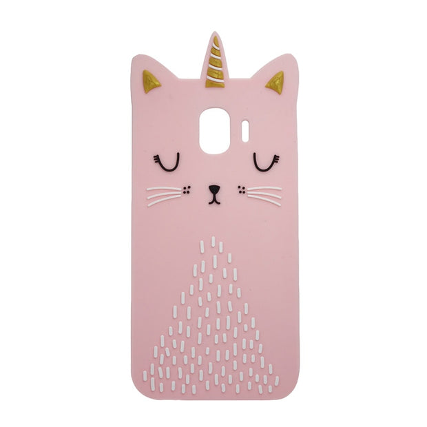 3d Cartoon Cute Pink Cat Phone Case For Samsung Galaxy J1 Mini Prime J Charcoal Cases
