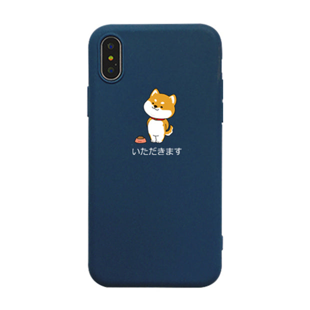 Couples Cute Fat Shiba Inu Phone Case For Iphone 6 7 8 Plus