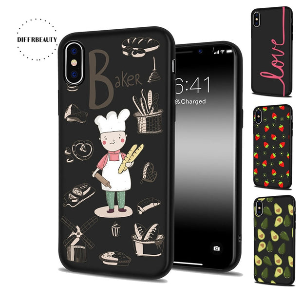 Diffrbeauty Occupation Cook Writing Summer Fruit Phone Case For Iphone Charcoal Cases