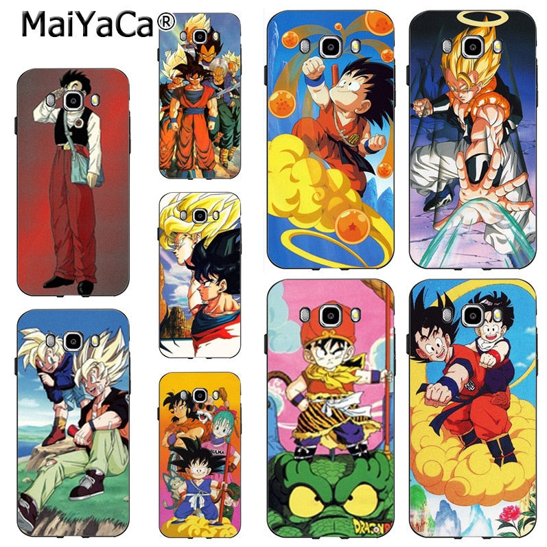 Maiyaca 80s 90s Dragon Ball Art Hard Plastic Pc Soft Phone Case Cove Charcoal Cases