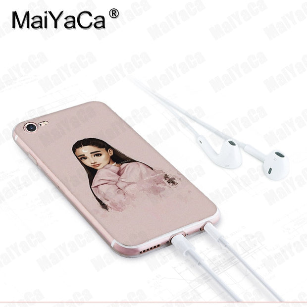 Maiyaca For Iphone 7 6 X Case Ariana Grande Coque Shell