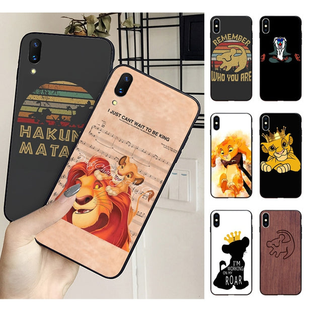 coque iphone xr lion king