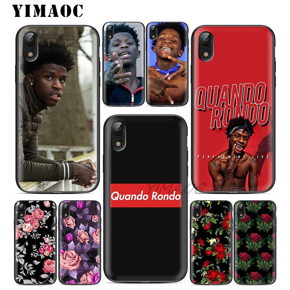 Yimaoc Quando Rondo Rapper Soft Tpu Black Silicone Case For Iphone X Or 10 8 7 6 6s Plus 5 5s Se Xr Xs Max