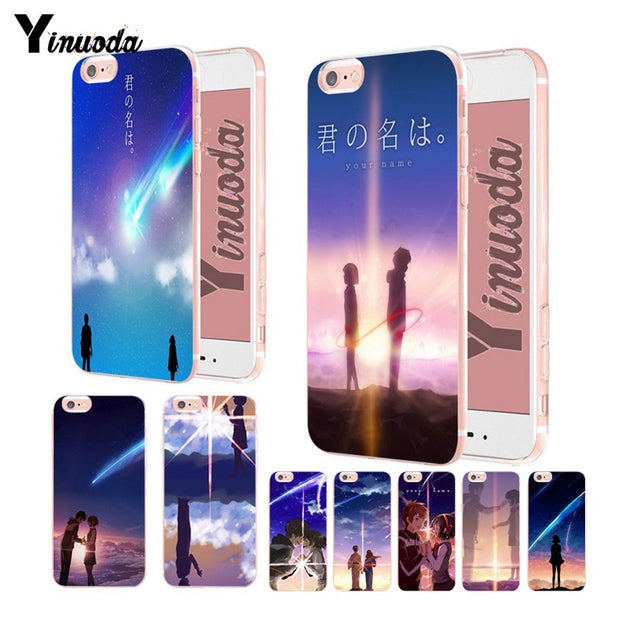 Yinuoda Anime Your Name Kimi No Na Wa Transparent Soft Silicone Cover Case For Iphone Xsmax X Xs Xr 7 7plus 8 8plus 6 6s 6plus