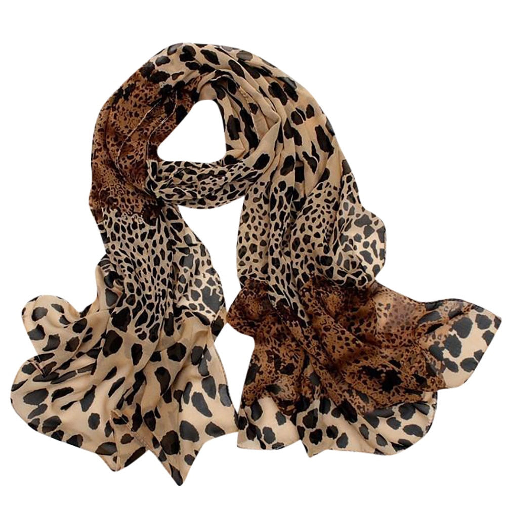 animal print silk scarf