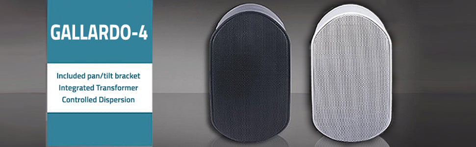 P Audio Gallardo-4 White 3-way Full Range Passive Bass Reflex Speakers - Pair