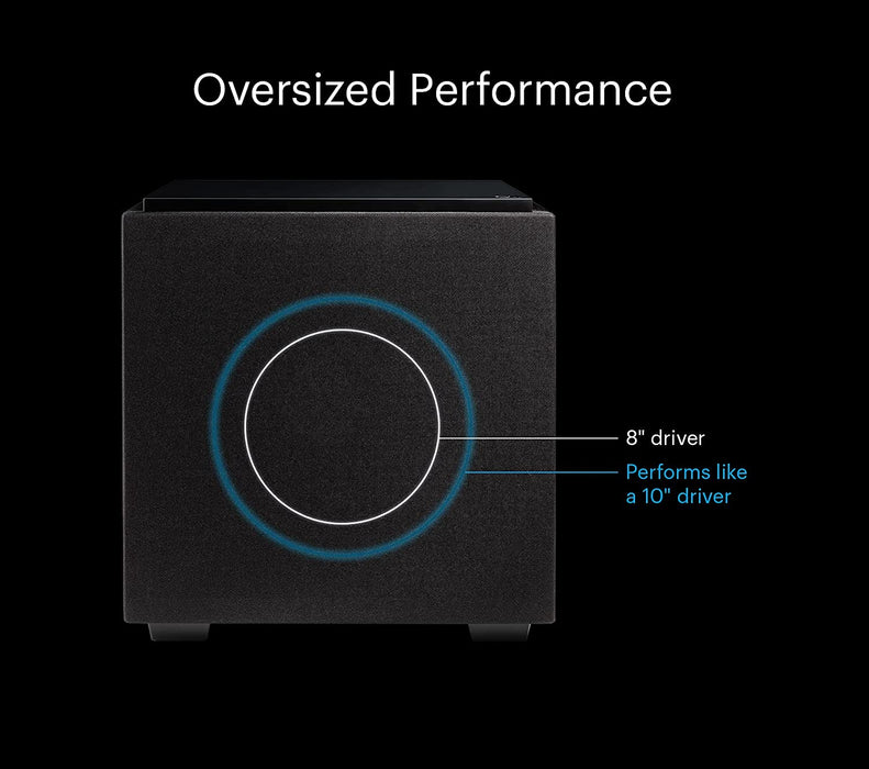 Definitive Technology Descend DN8 - 500w the most musically advanced compact subwoofer