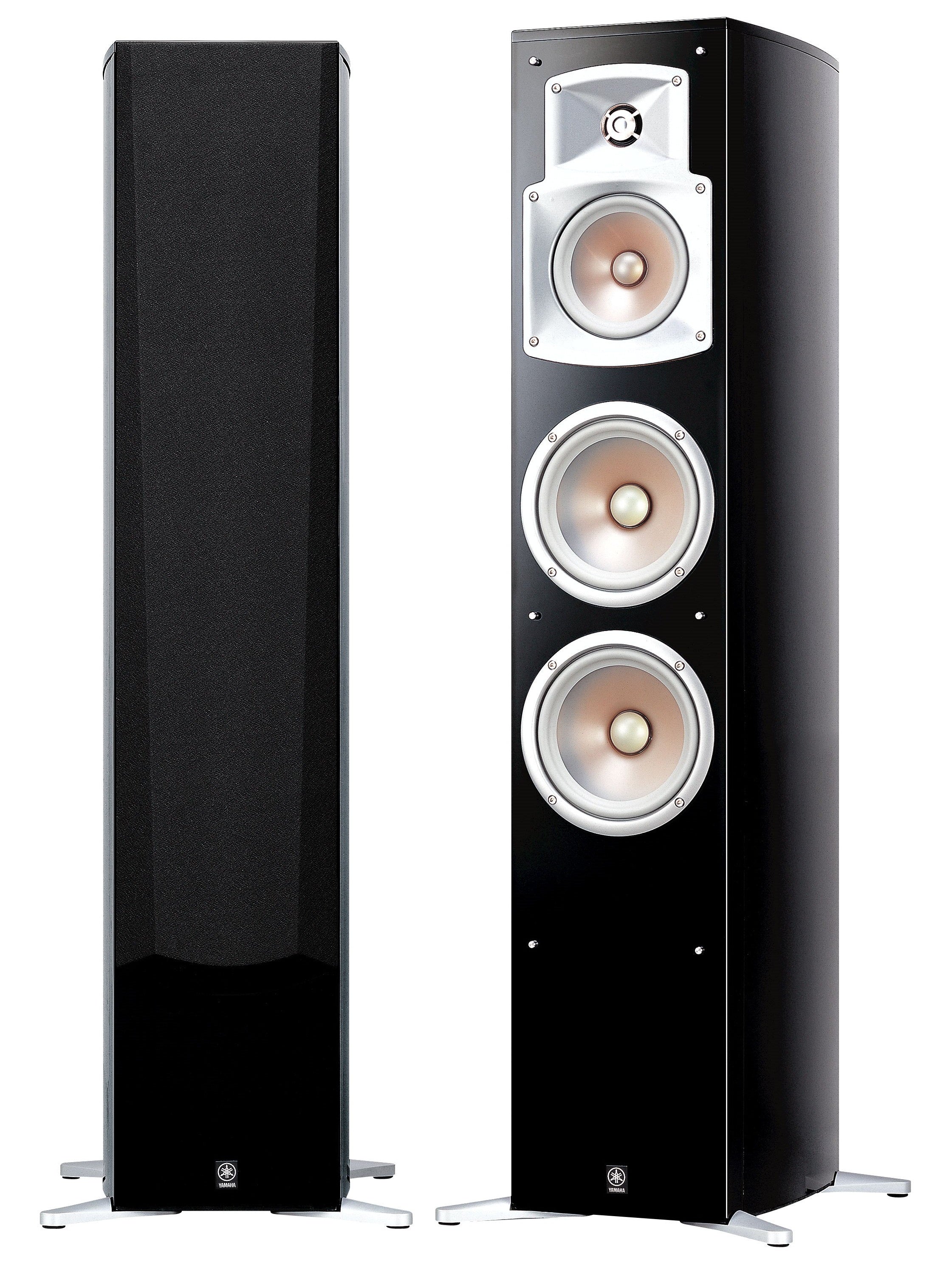 YAMAHA NS-555 Tower Speakers Pair - Black - Best Home Theatre Systems - Audiomaxx India