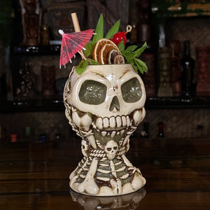 Jeff Granito's Calix Mortis II ceramic Tiki Mug, sculpted by Thor - Ready to Ship! (FREE Shipping in U.S.) - Tikiland Trading Co.