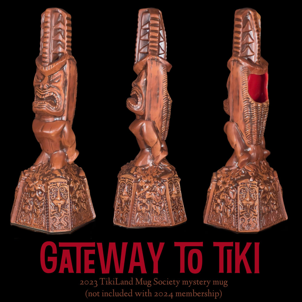 This is the 'mystery TikiLand tiki mug' for those who are 2023 TikiLand Mug Society members. We may have some extras for sale for 2024 members.