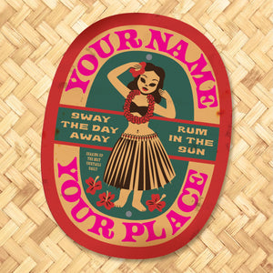 'Shake Shack' Personalized Metal Bar Sign - Tikiland Trading Co.
