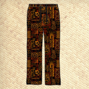 'Traders of the Lost Artifacts' Unisex Pajama Pants - Ready to Ship! - Tikiland Trading Co.