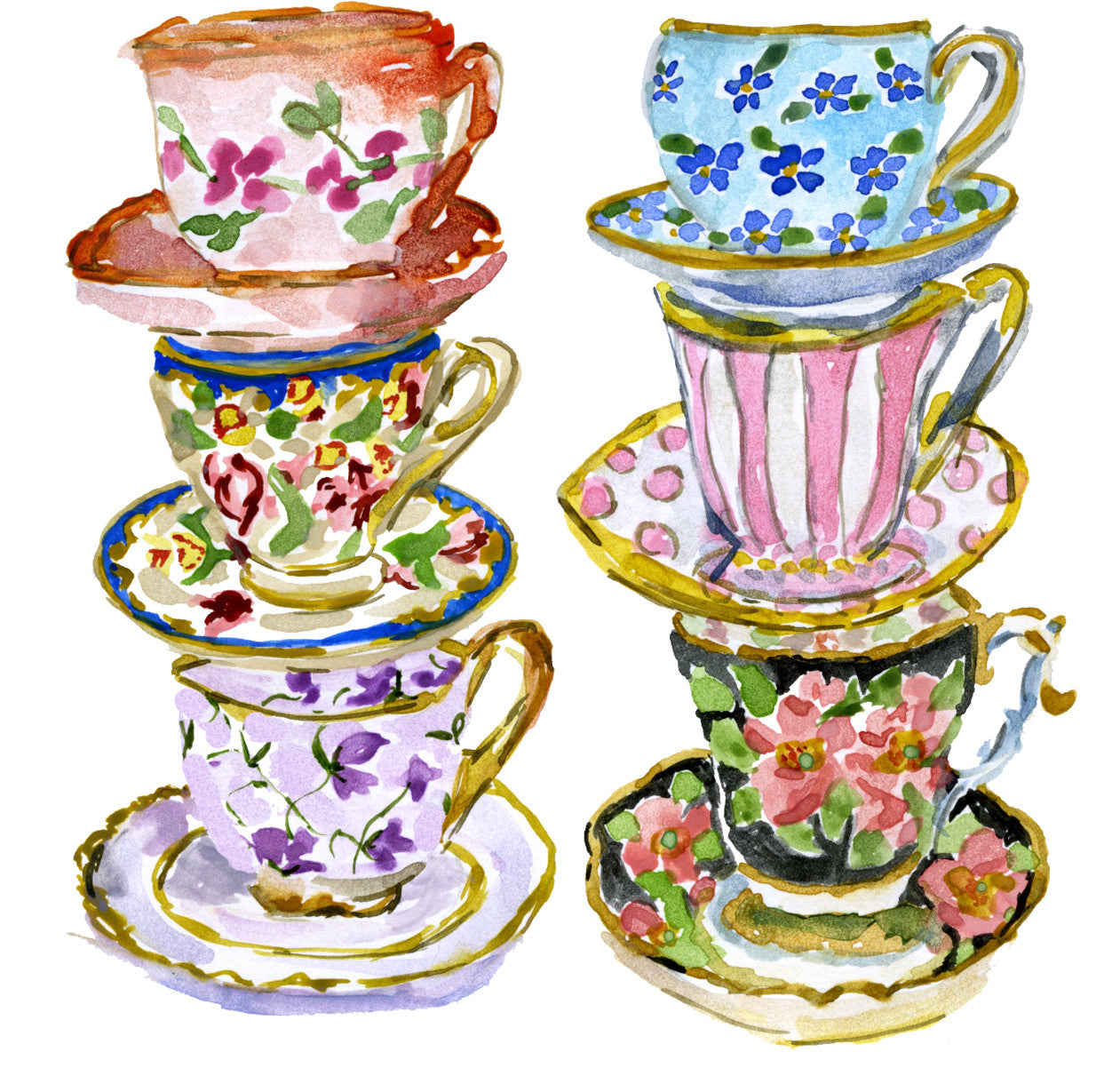 vintage tea cup clip art