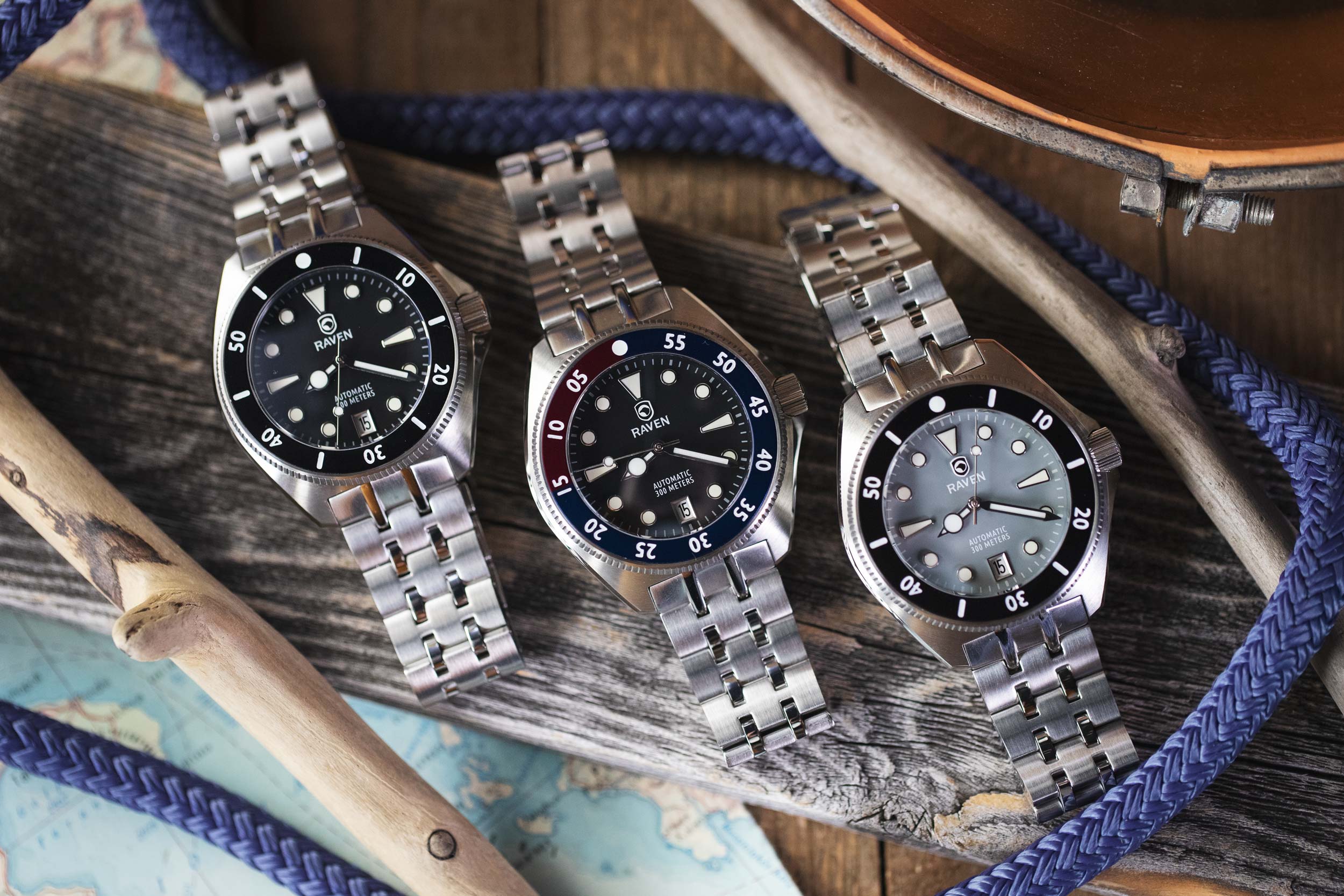 Now in the Shop: Two Value-driven 40mm Dive Watches from Raven and Spi –  Windup Watch Shop