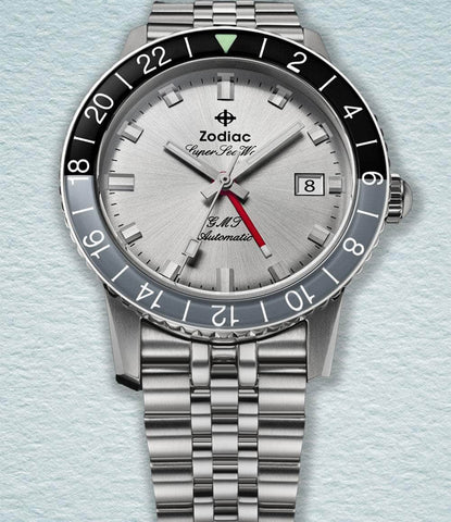 Zodiac Watch Grey Super Sea Wolf GMT (2024)