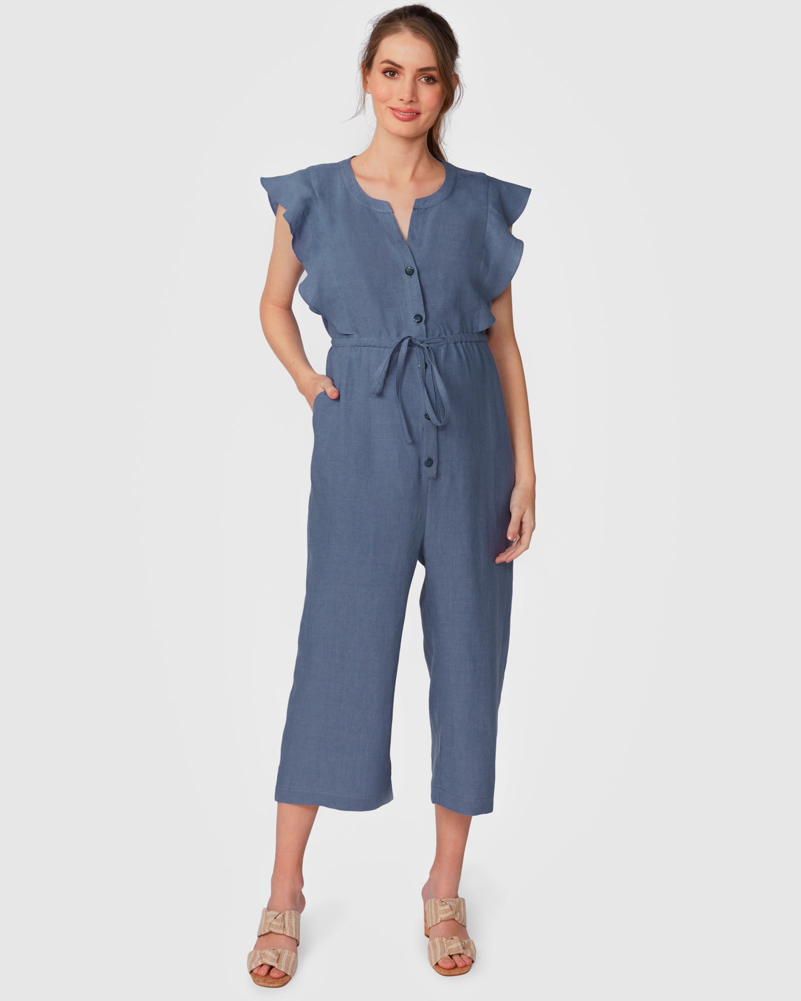 denim jumpsuit maternity