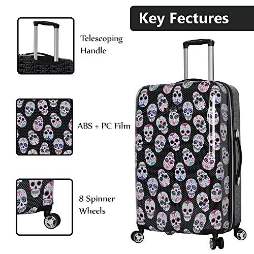 betsey johnson skull luggage