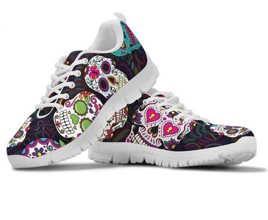 shoes with skulls on them