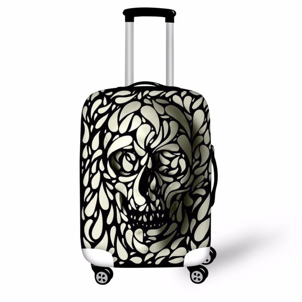 printed luggage