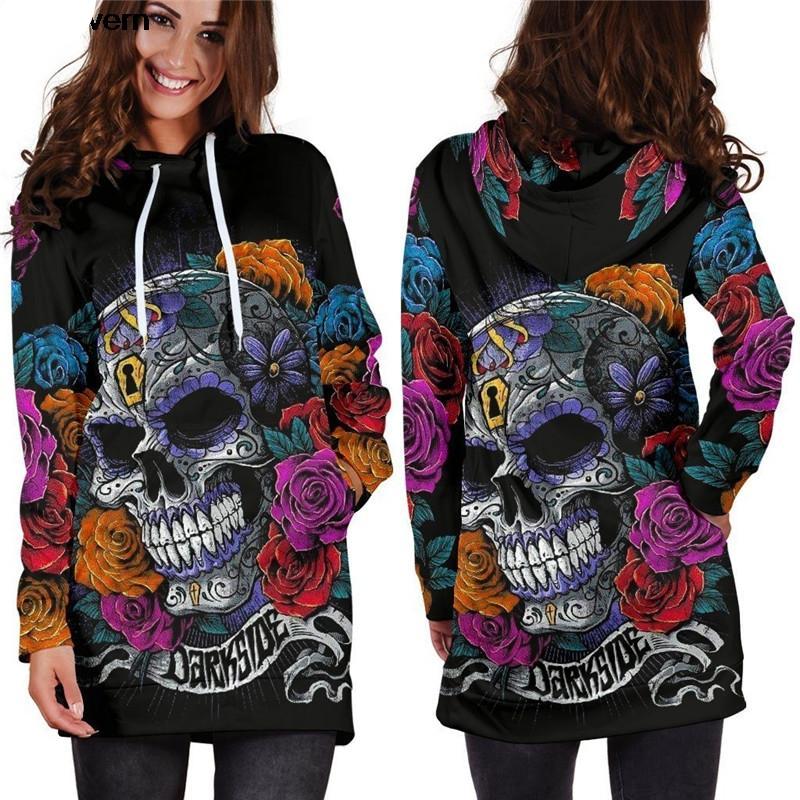 sugar skull hoodie women's