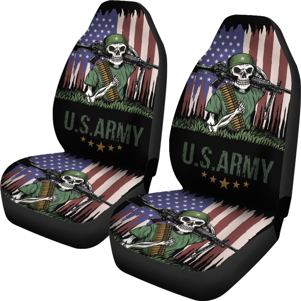 Set of 2 US Army Skulls car seat covers – Awesome Skulls