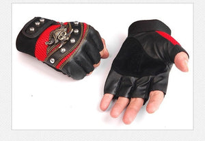 fashion leather fingerless gloves