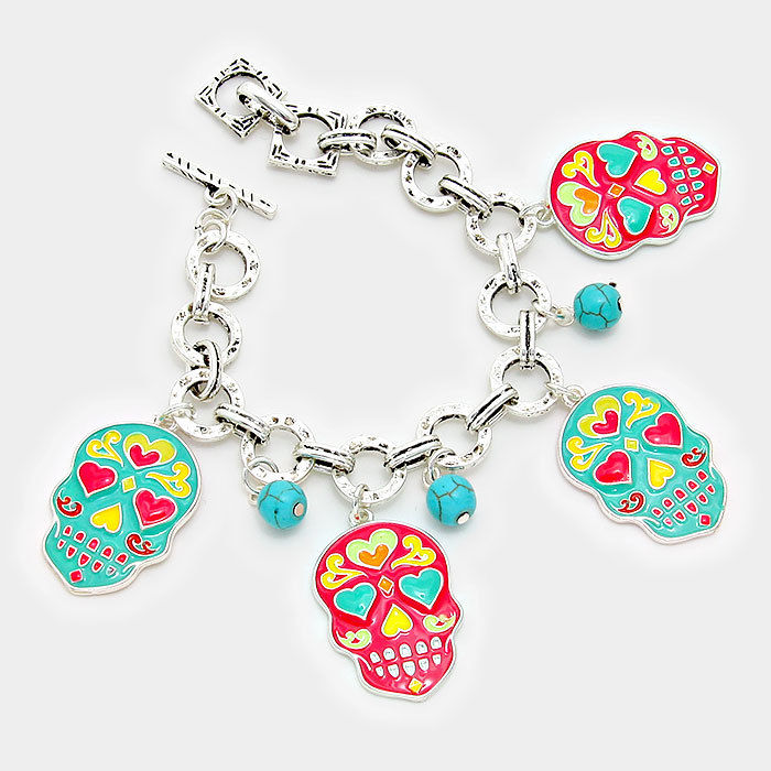 mexican skull bracelet