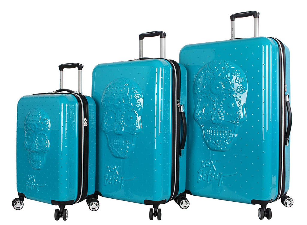 sugar skull luggage