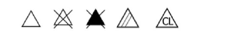 Simboluri care indica inalbirea hainelor
