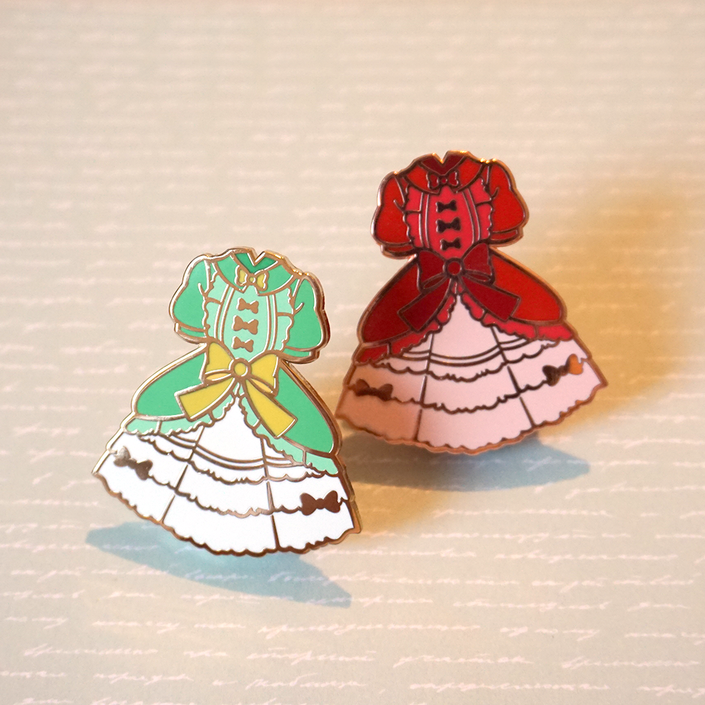 gek geworden bonen Tegenstrijdigheid Country Lolita (Green) - Enamel Pin (Lolita Couturier) – Atelier Perséphone