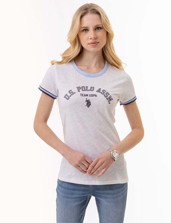 Polo manches longues - Marine/Gris - US polo - Prix doux Femme/Top,  t-shirt, débardeur, Polo - Lora