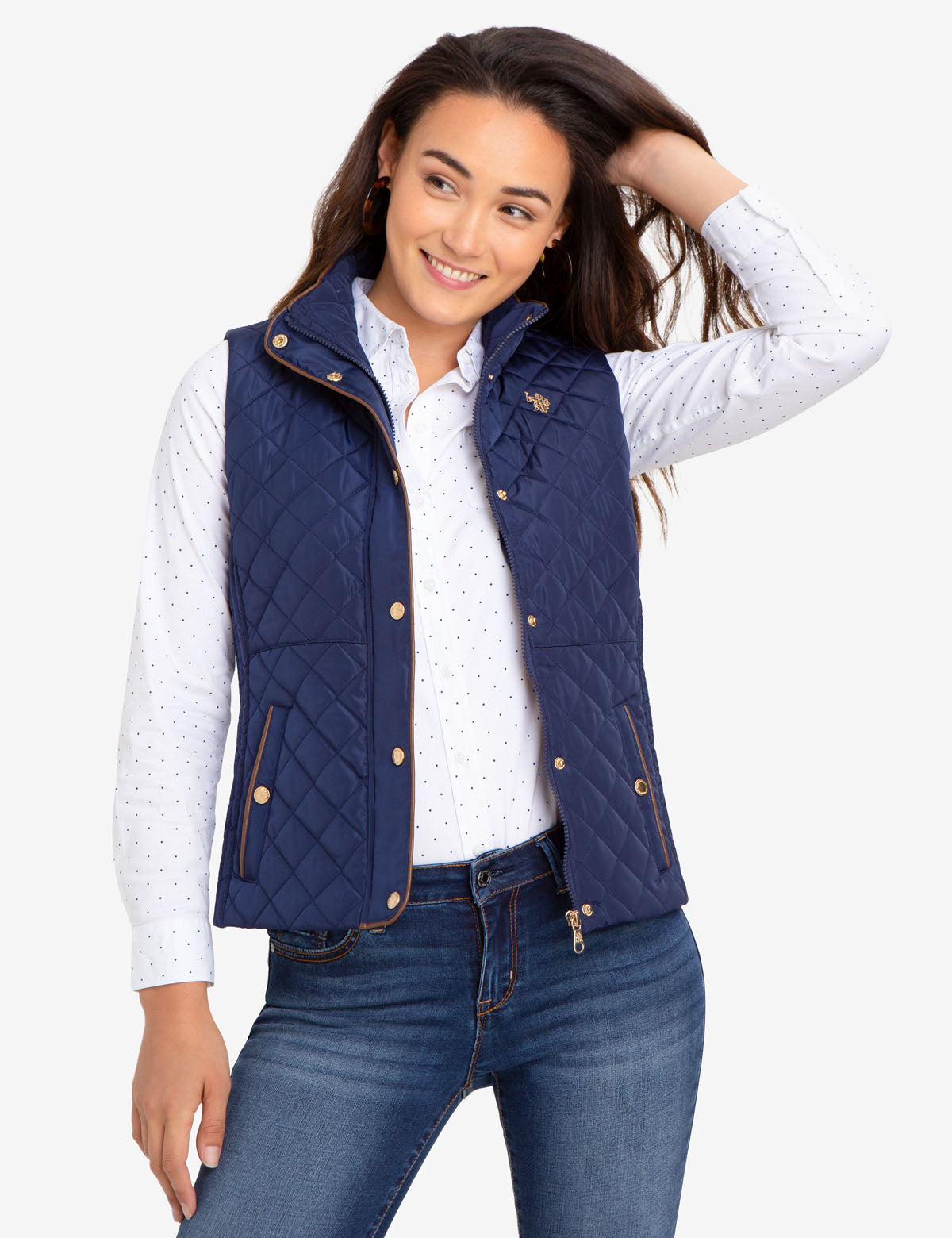 us polo assn quilted vest