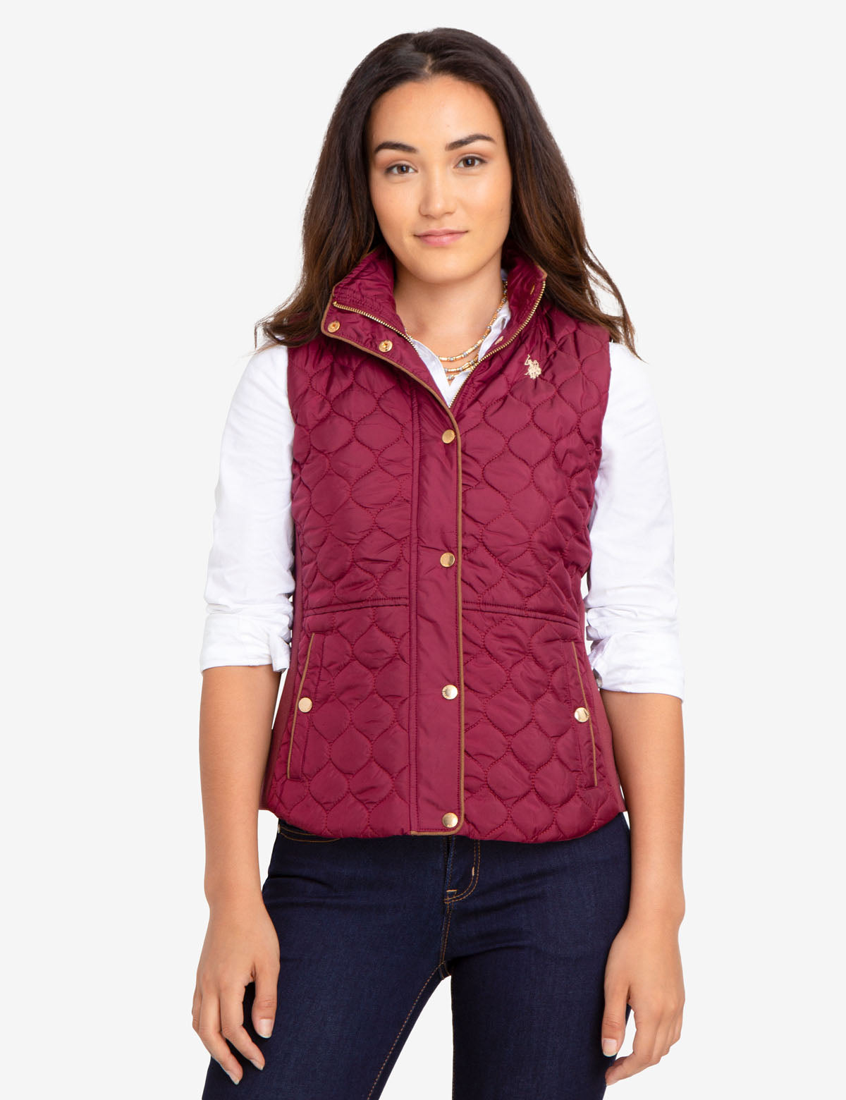 us polo assn quilted vest