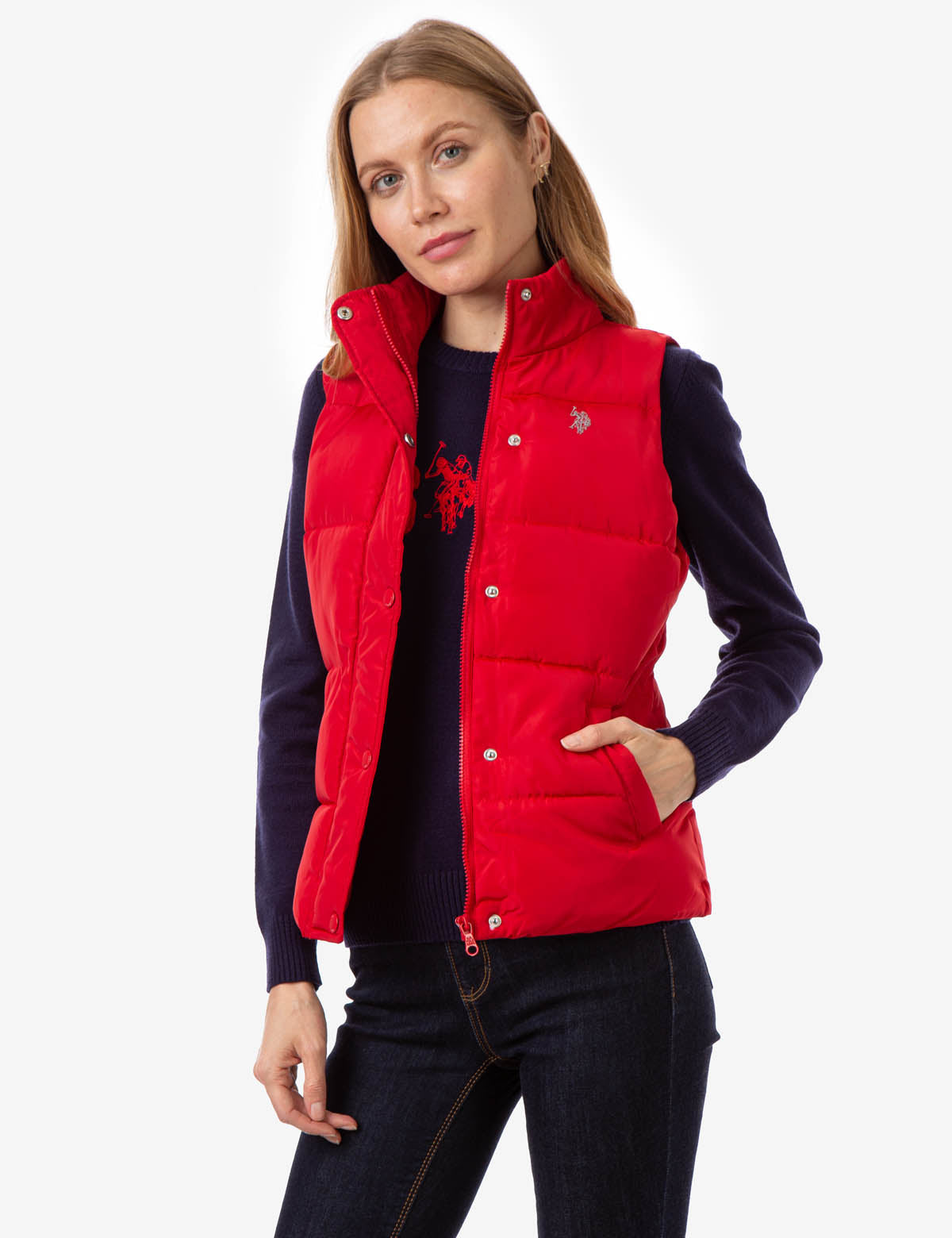 us polo assn quilted vest