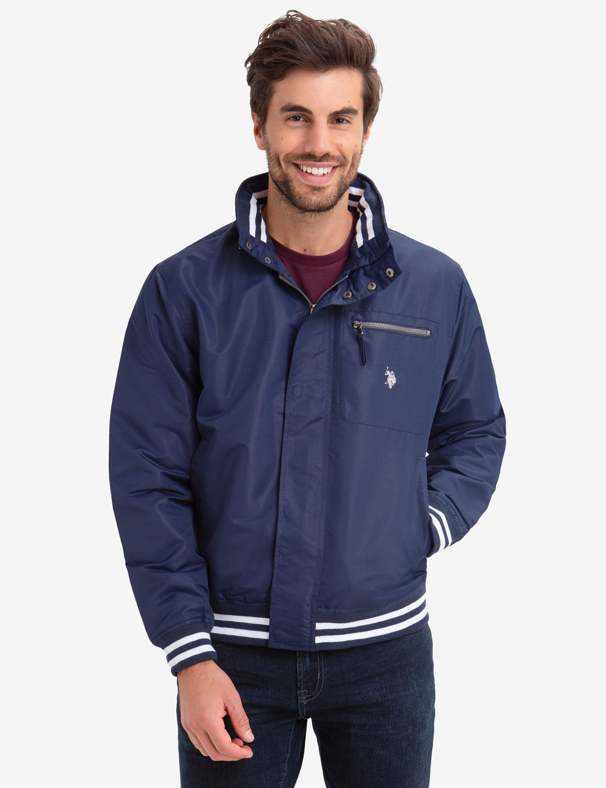 jacket with polo