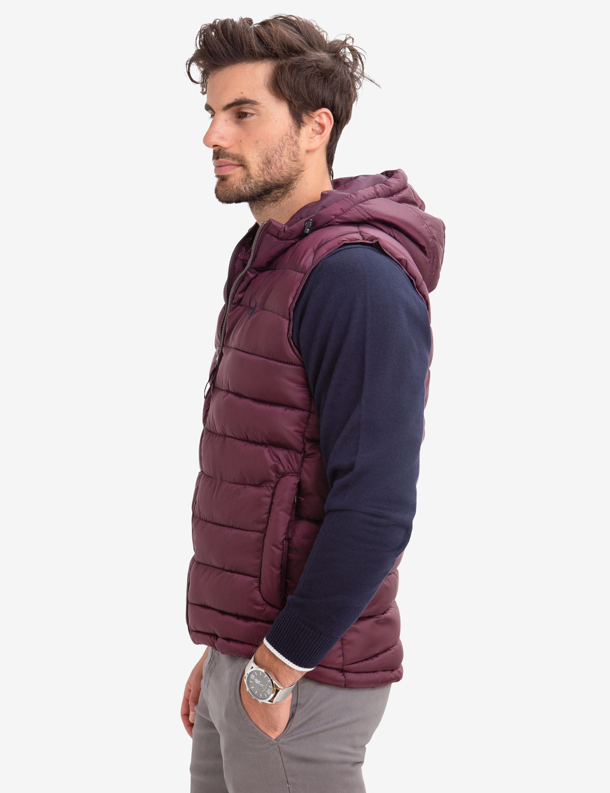 us polo assn men's puffer vest